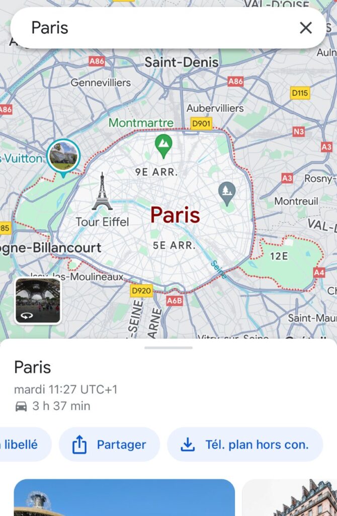 Enregistrer un plan Google Maps hors connexion
