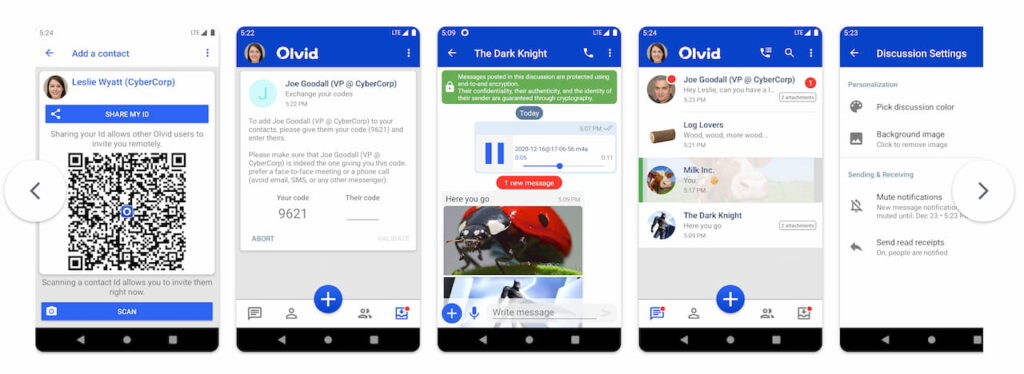 Olvid, application mobile Android grand public
