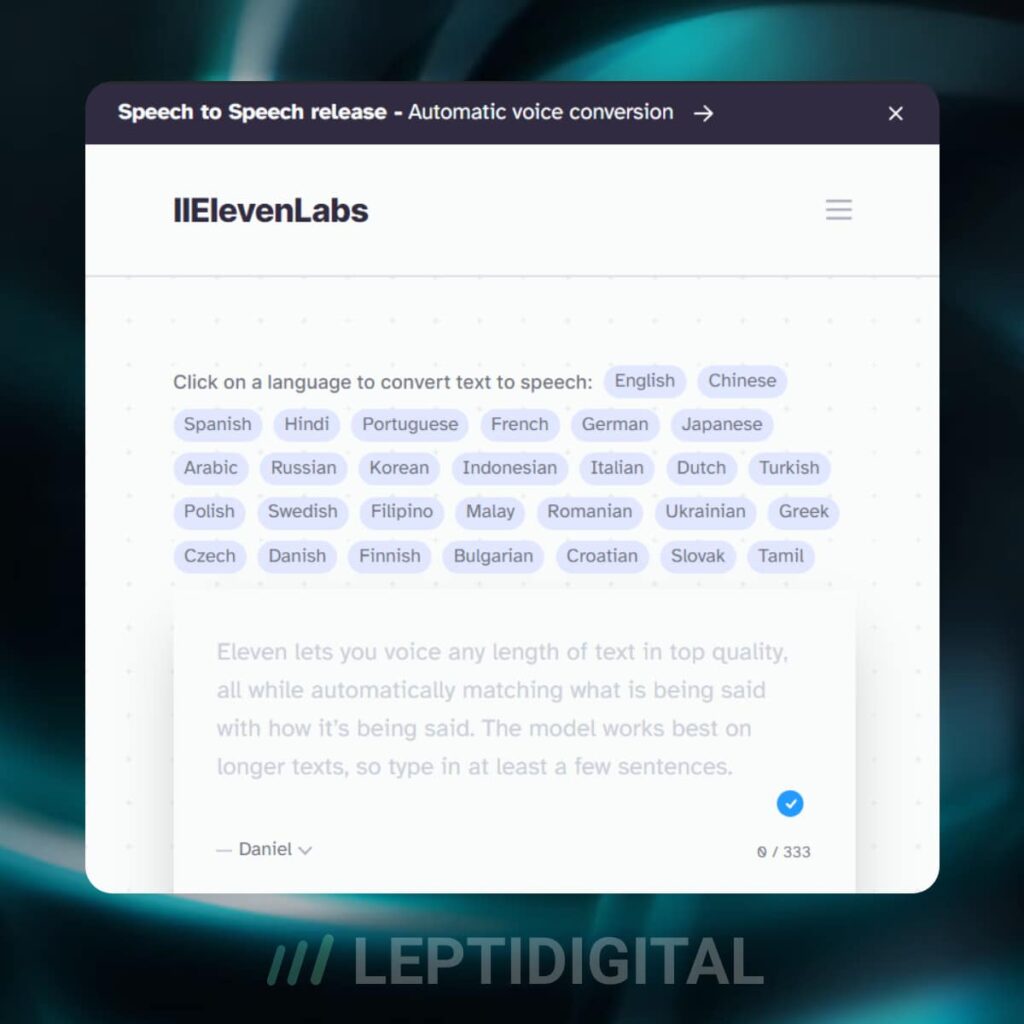 elevenlabs site 