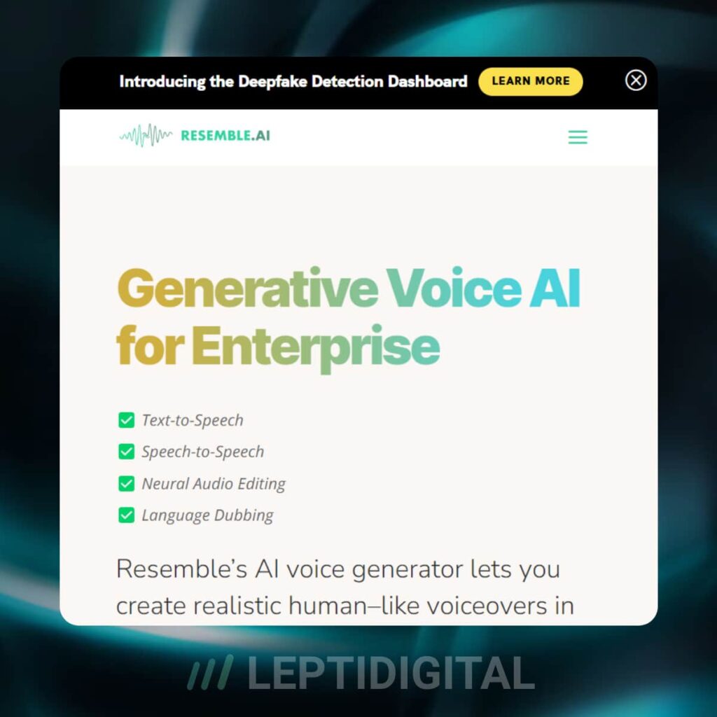 Resemble Ai site