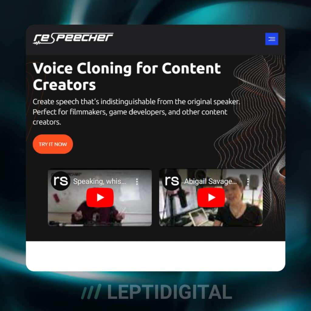 Respeecher Site