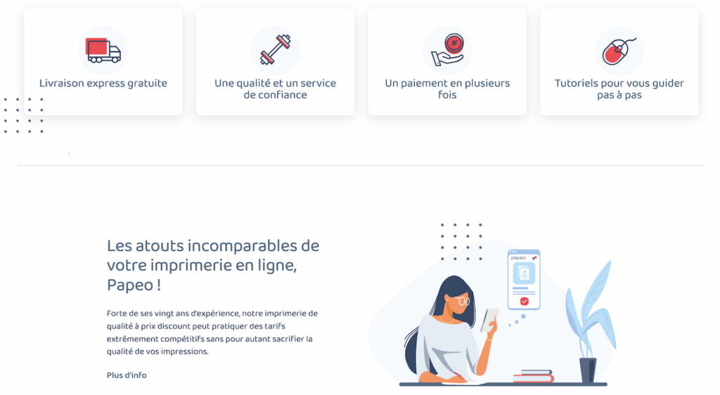 Quels sont les avantages des imprimeries en ligne comme Papeo ?
