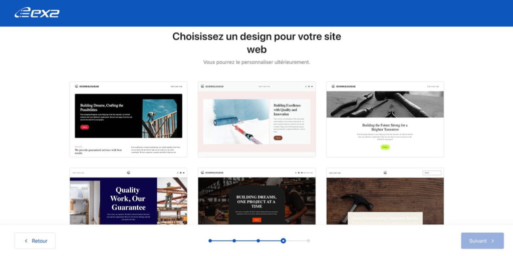 Création Site WordPress avec l'hébergeur EX2