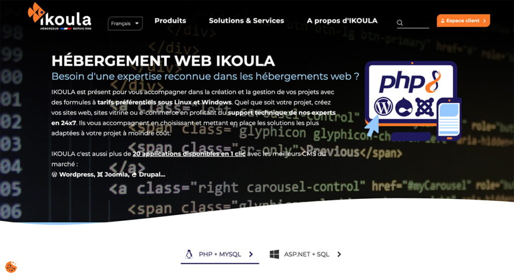 Hébergement Web Drupal Ikoula