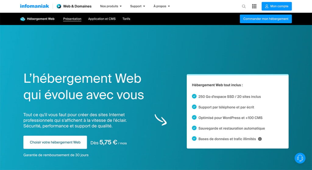 Hébergement Web Drupal Infomaniak