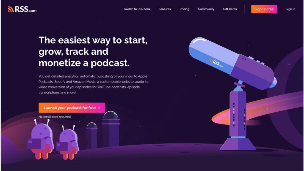 RSS.com Hébergement Podcast