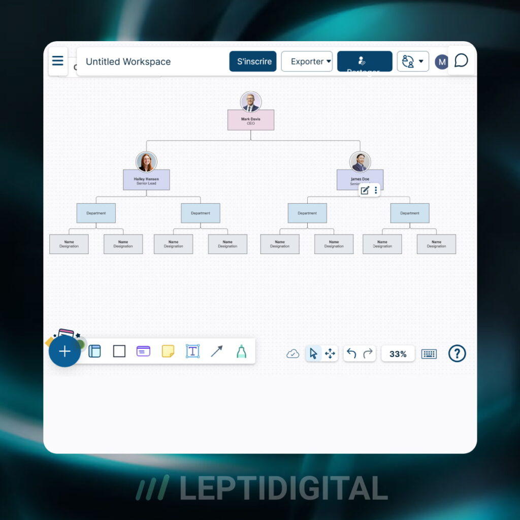 Interface Creately Mindmapping