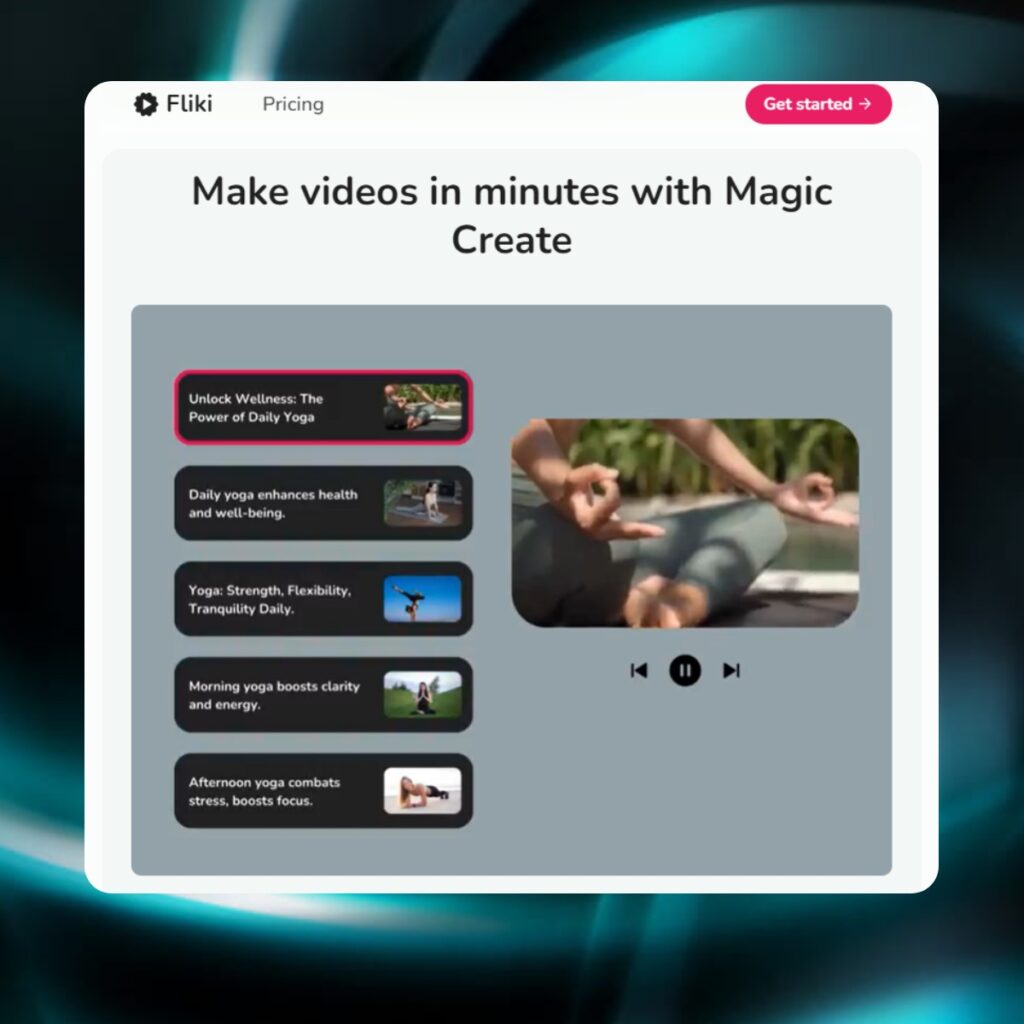 site web Fliki