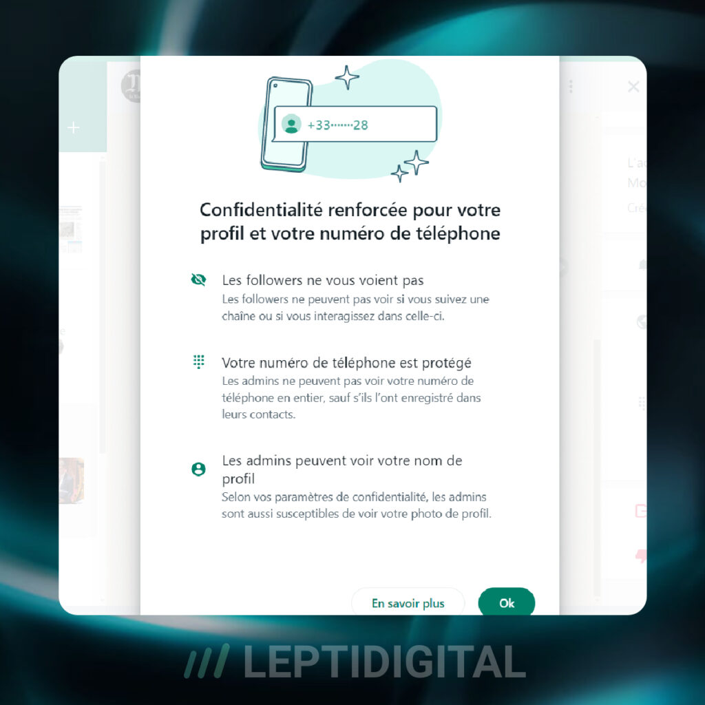 WhatsApp confidentialité et protection des données