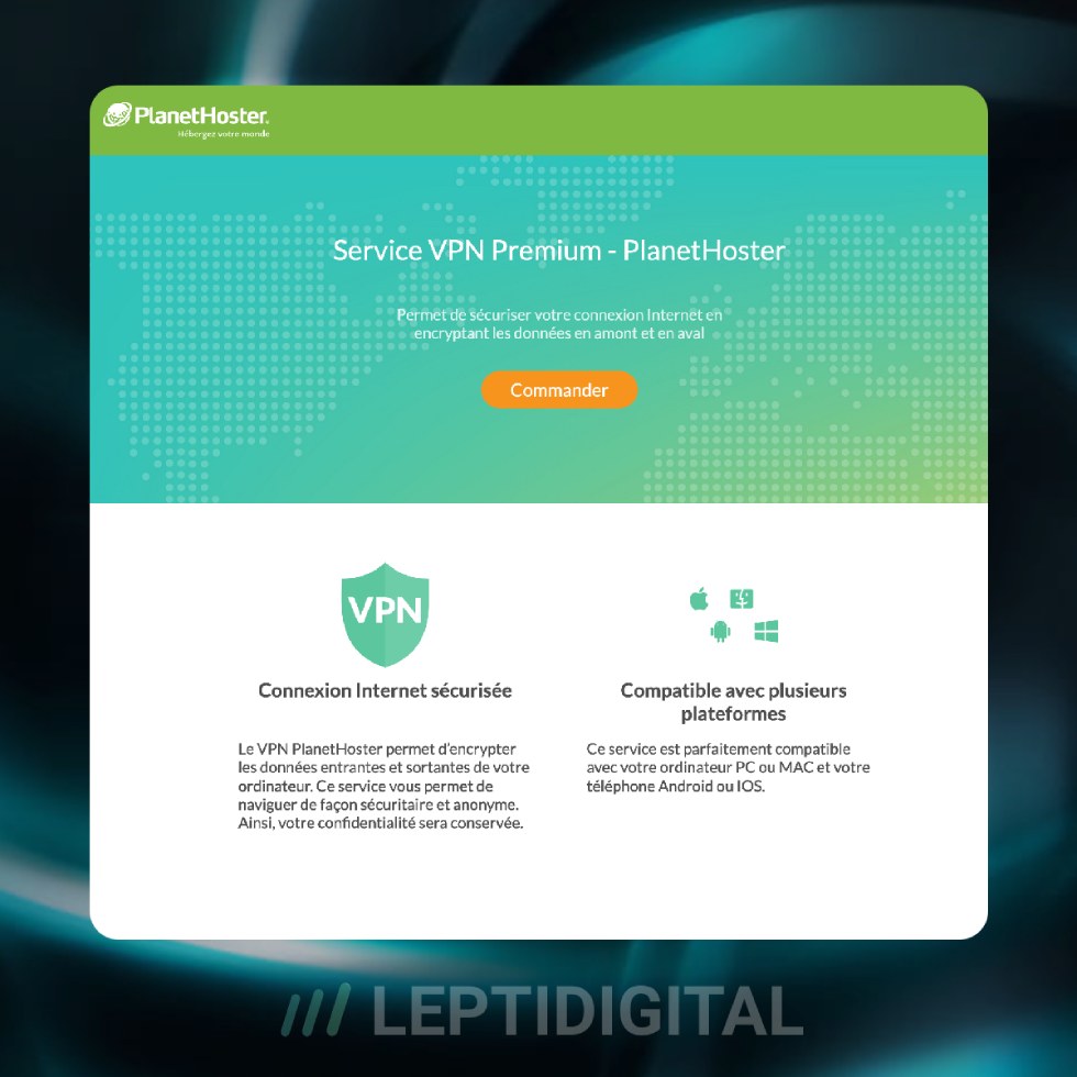 PlanetHoster Service VPN