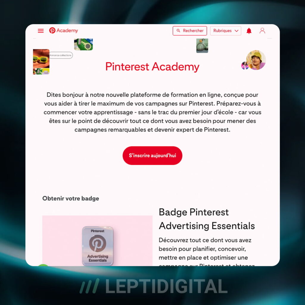 Certification Media Buyer Pinterest