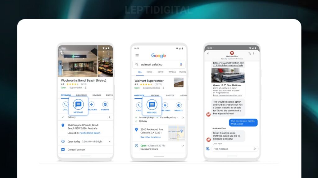 Google My Business - chat