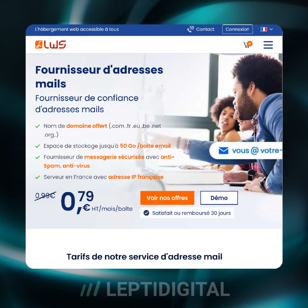 LWS Adresses Mails Professionnelles