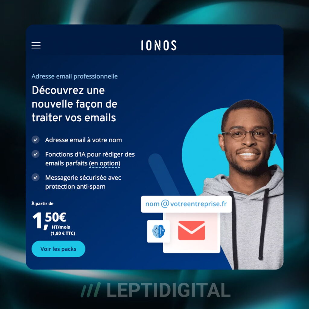 IONOS Offre Boite Mail Pro