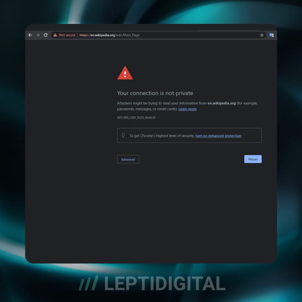 Affichage Certificat SSL Invalide