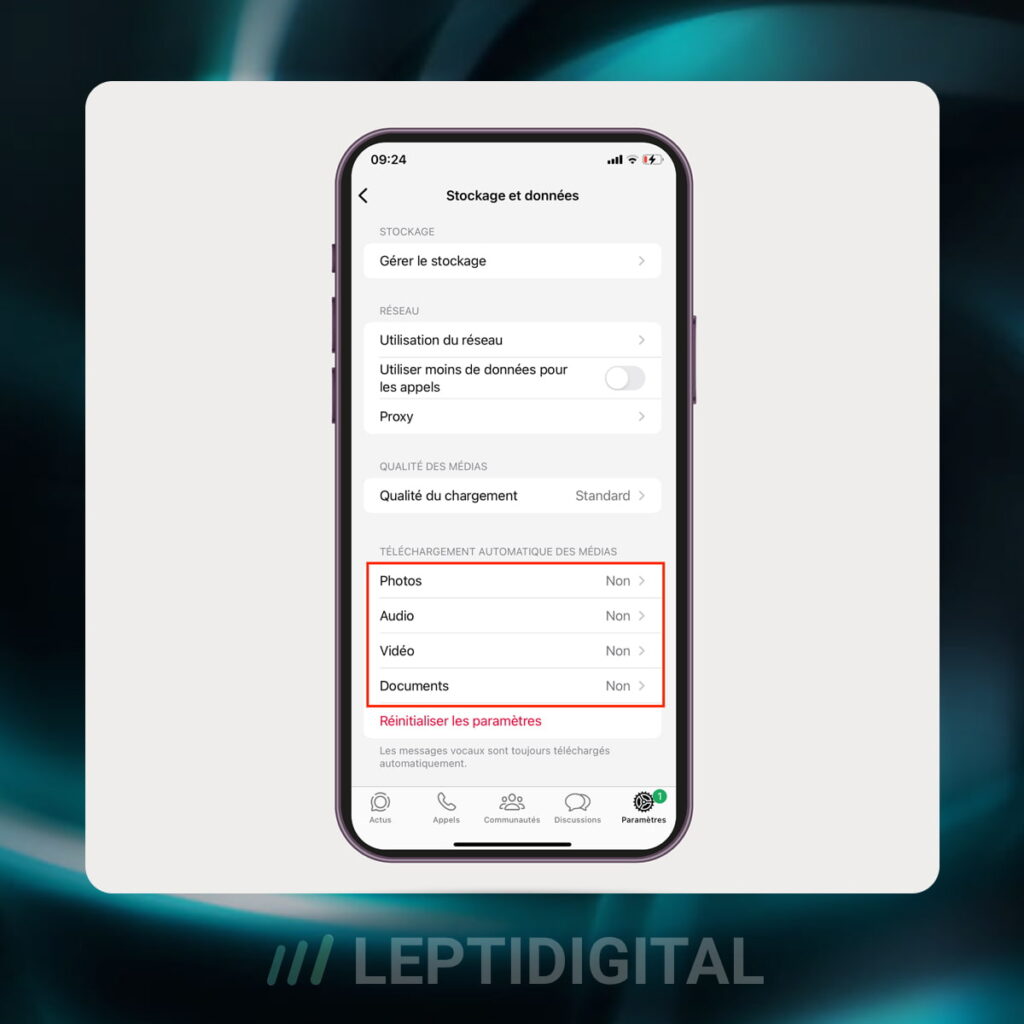 Gérer Téléchargements Automatiques WhatsApp