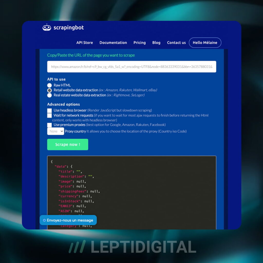 Interface Scraping Bot