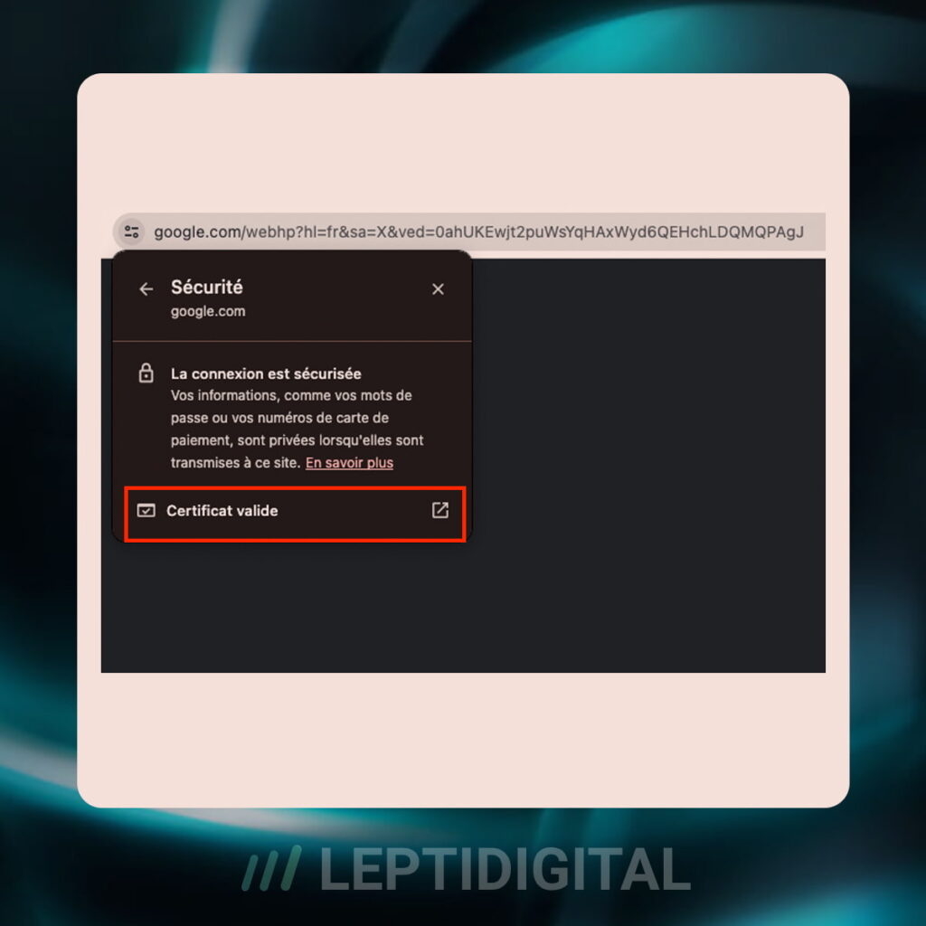 Procédure Vérification Certificat SSL