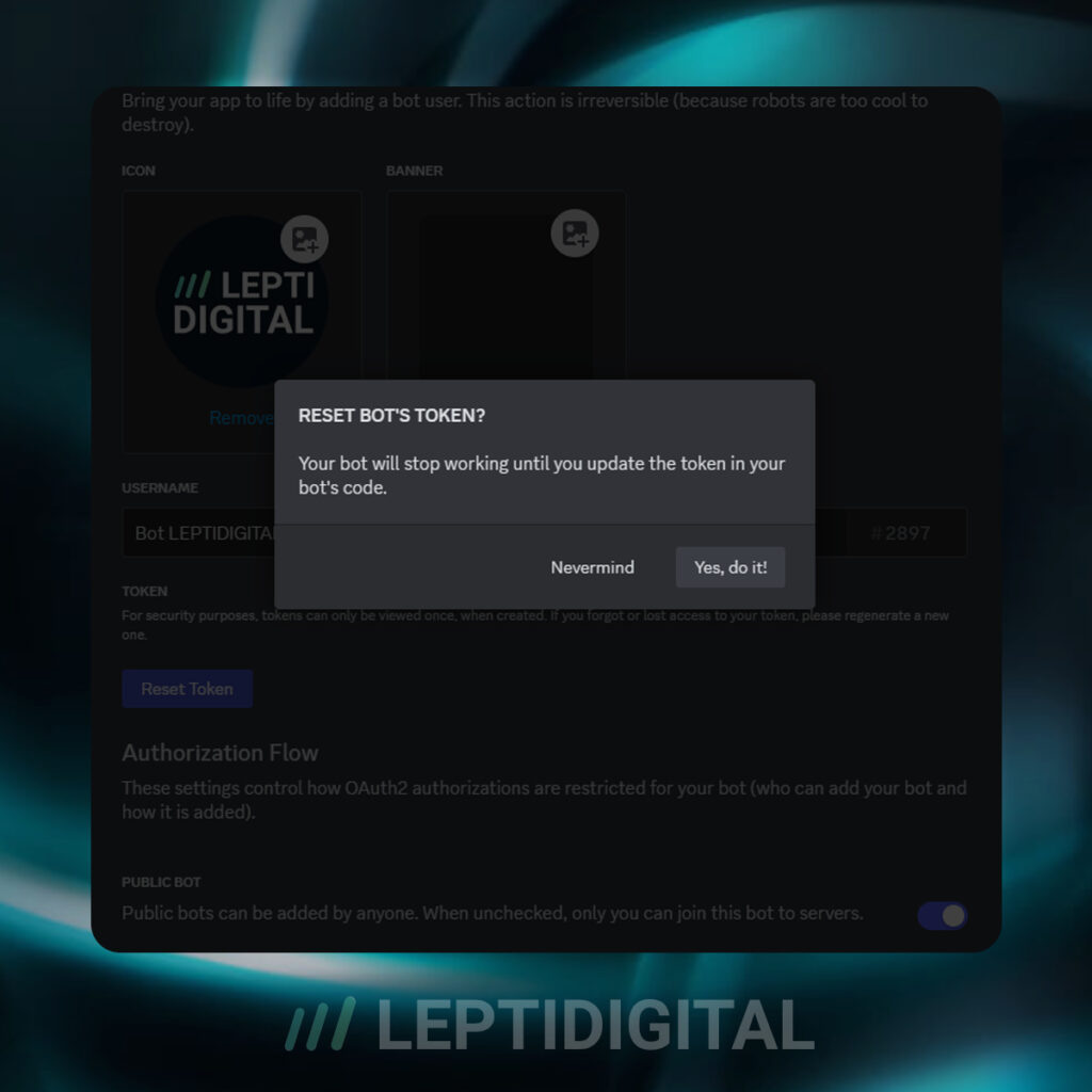 reset token
