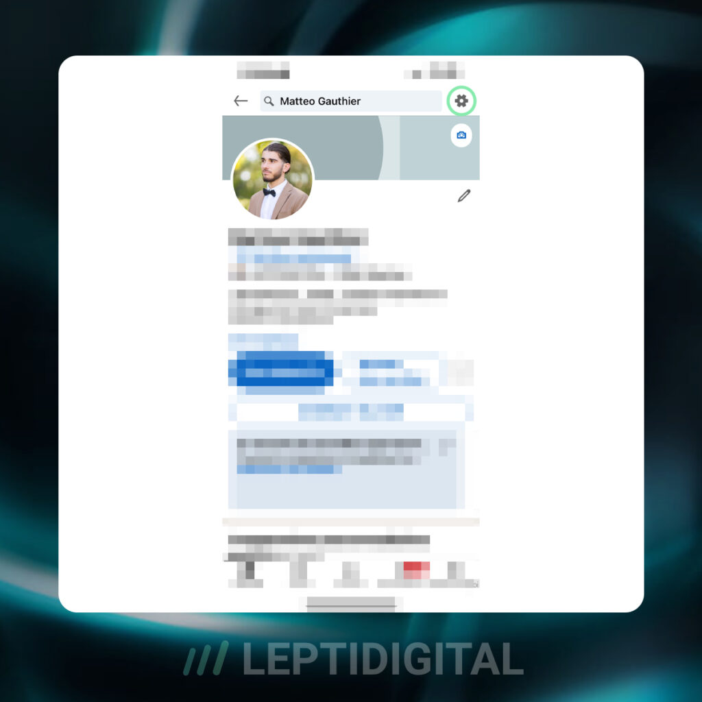 engrenage linkedin smartphone
