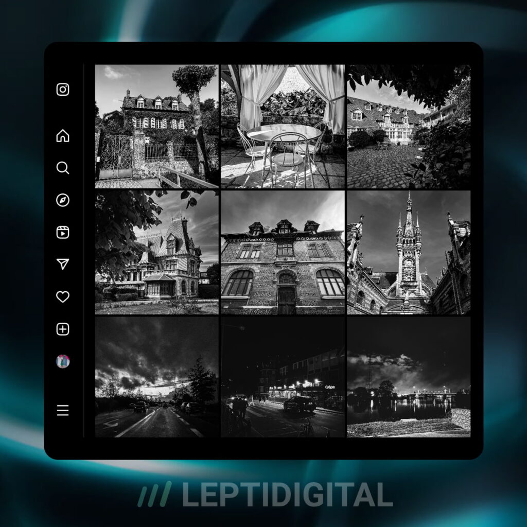 Feed Instagram Monochrome Visual Chess