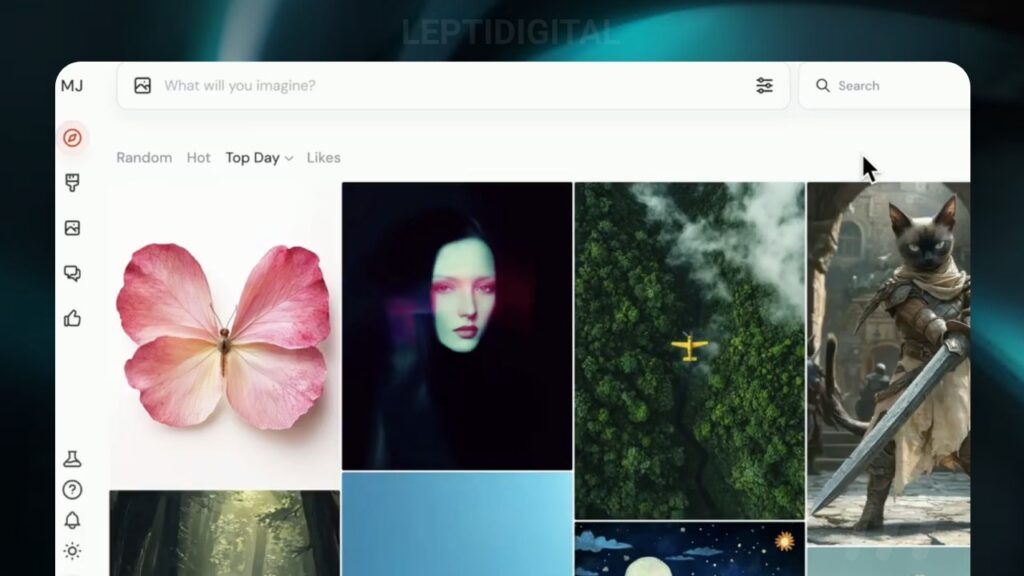 Midjourney en version web