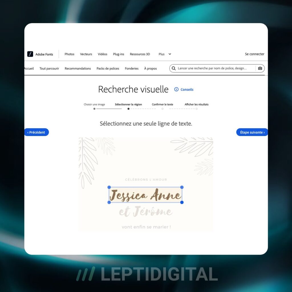 Adobe Fonts : la recherche de police par image est également possible