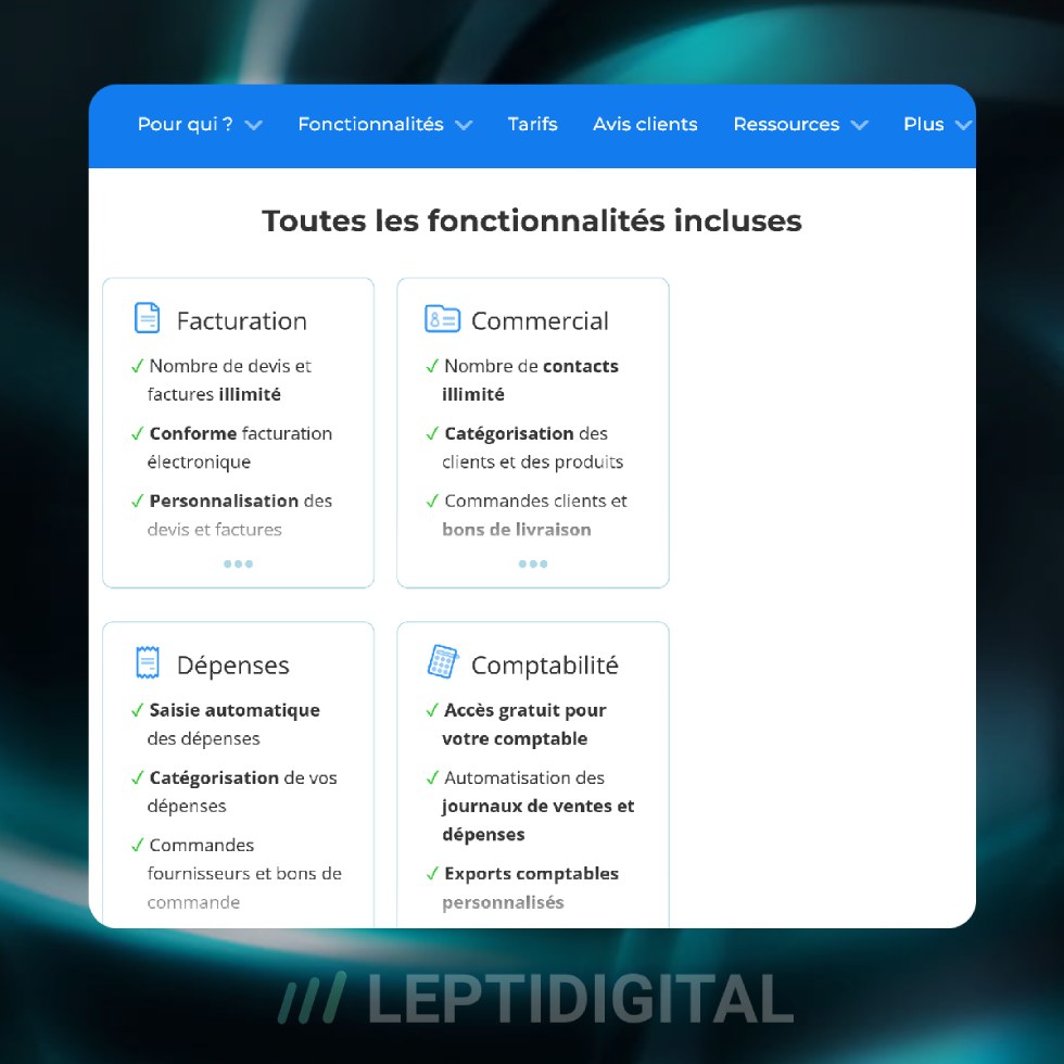 Fonctionnalites Axonaut