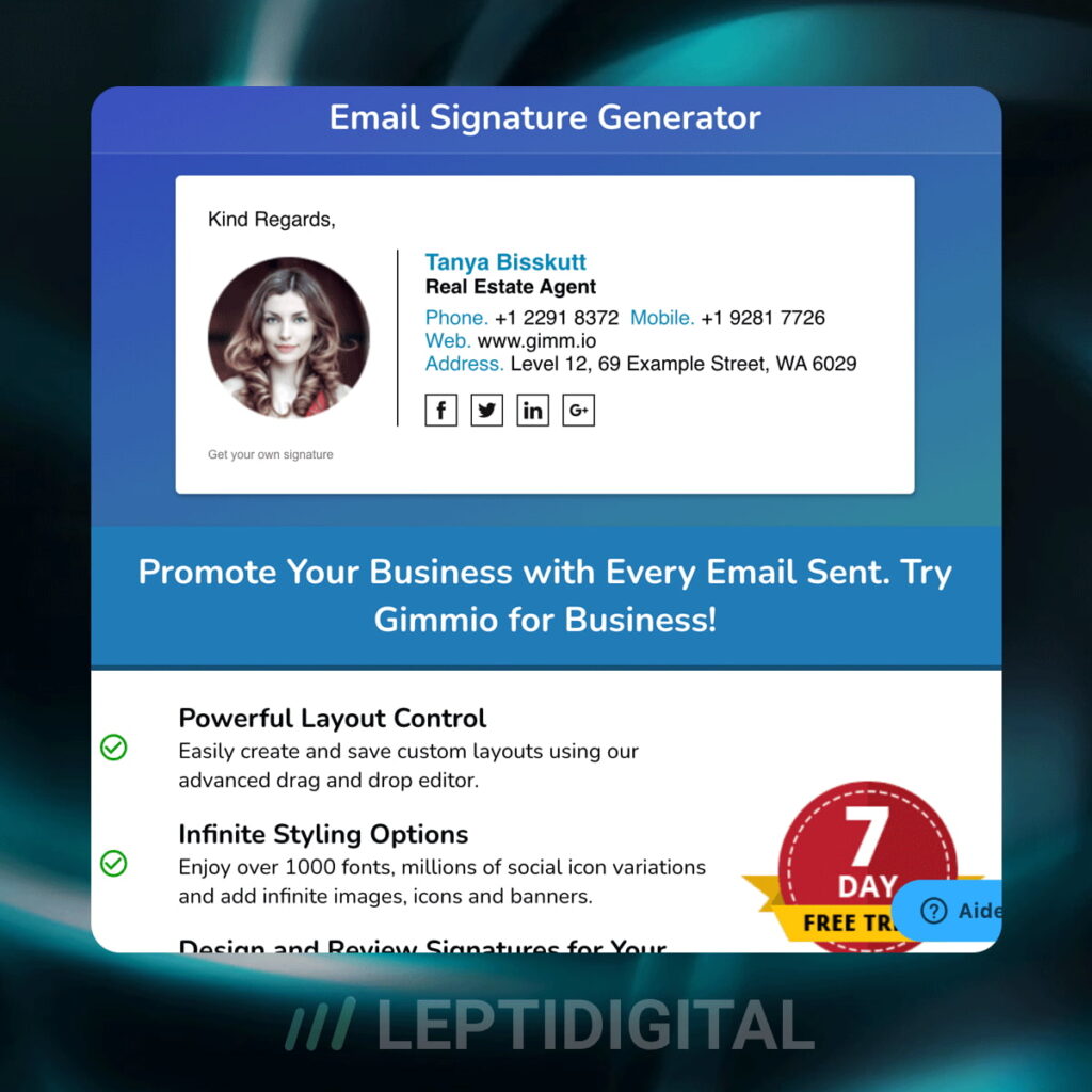 Generateur Signature Email Gimm.io