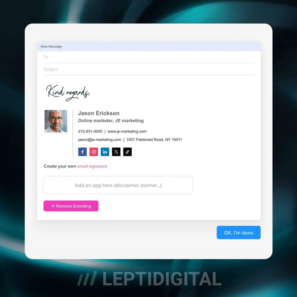 Generateur Signature Email Wisestamp