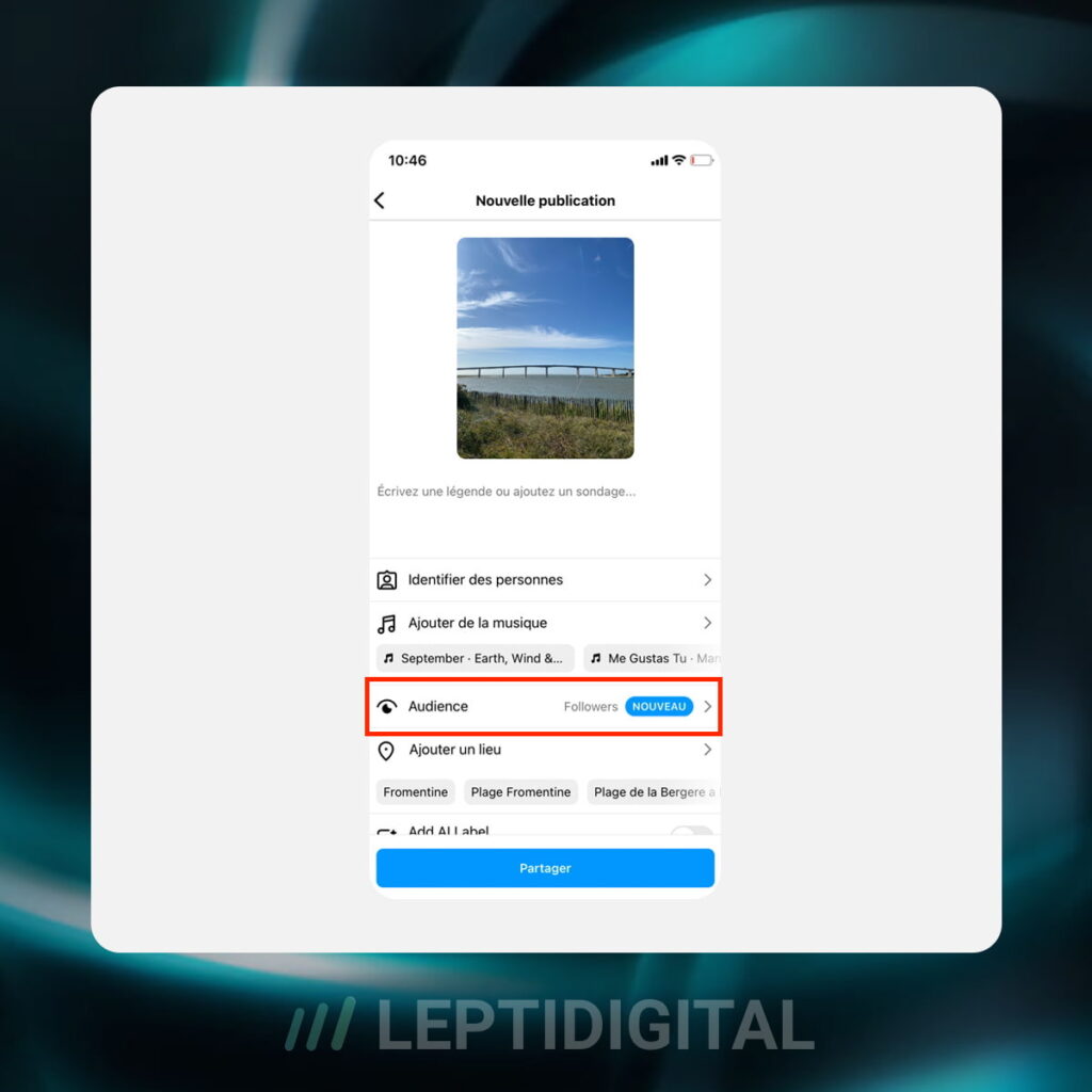 Partager Publication Amis Proches Instagram