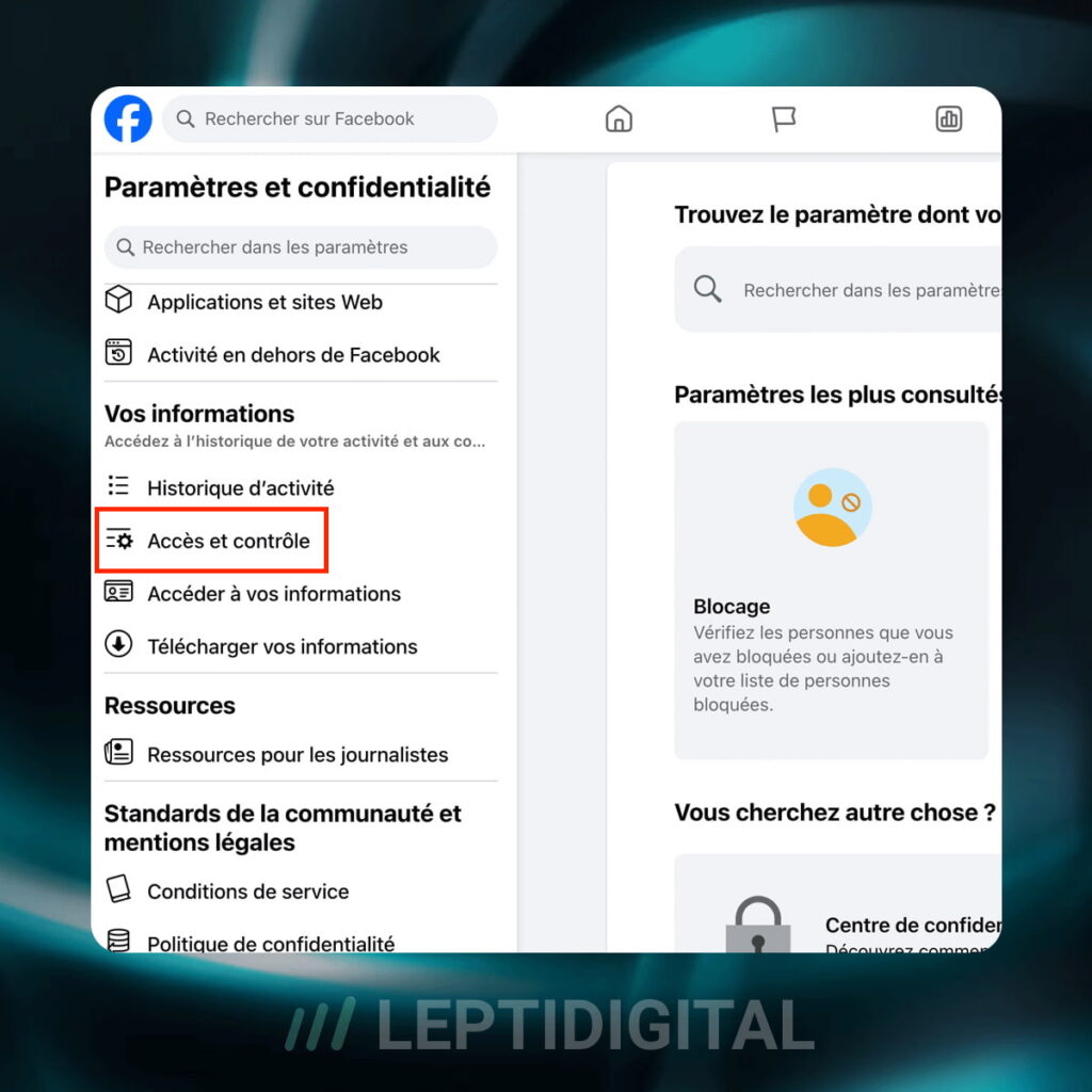 Supprimer Page Facebook Ordinateur