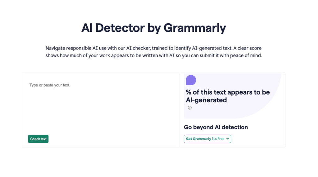 Grammarly AI Detector