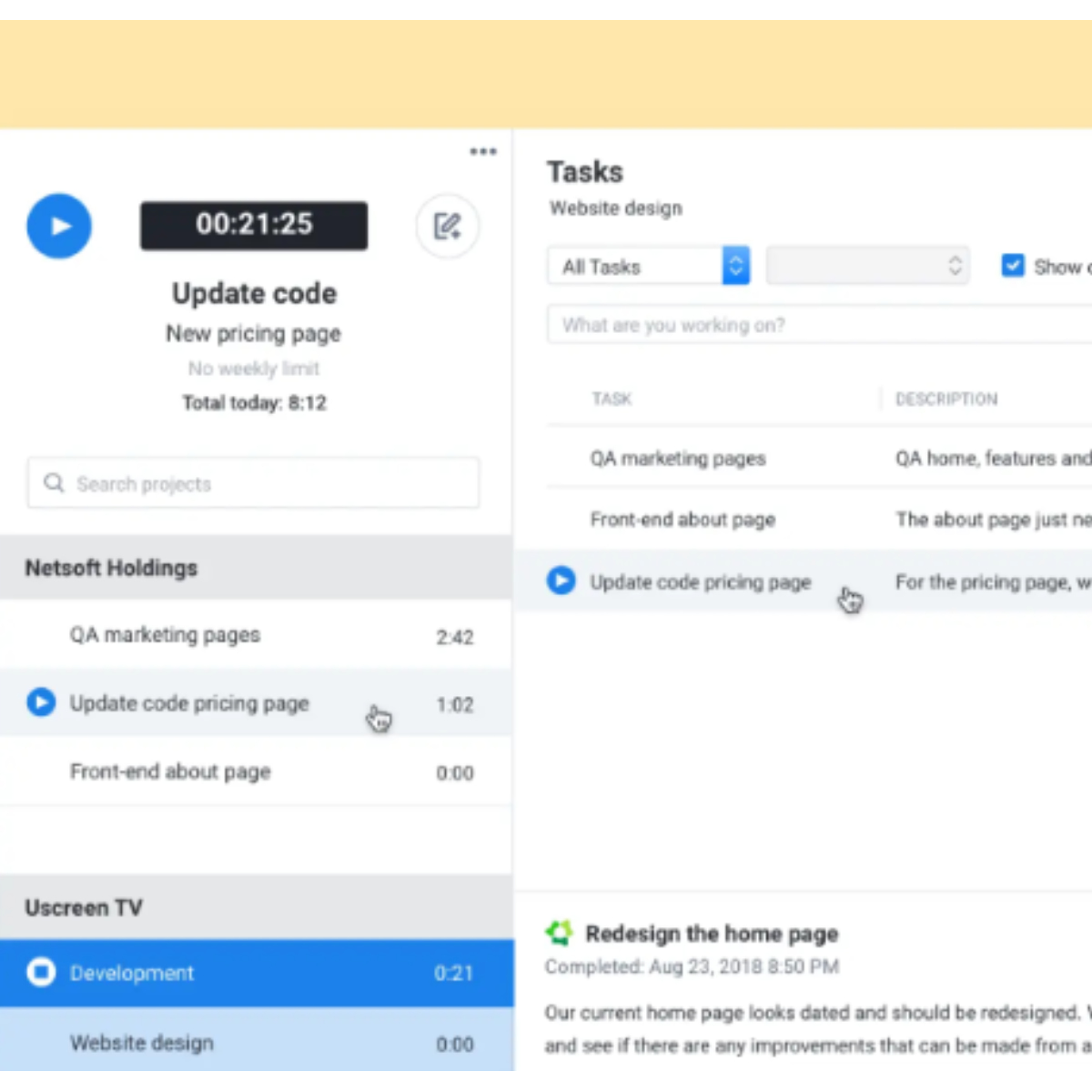 hubstaff linux timer