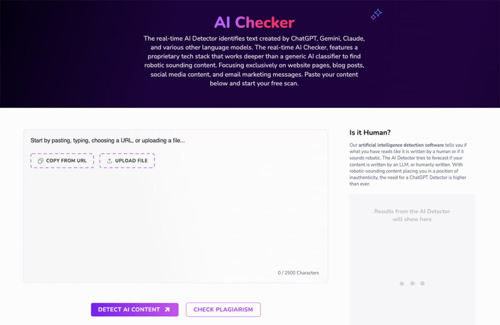Interface Brandwell AI Checker