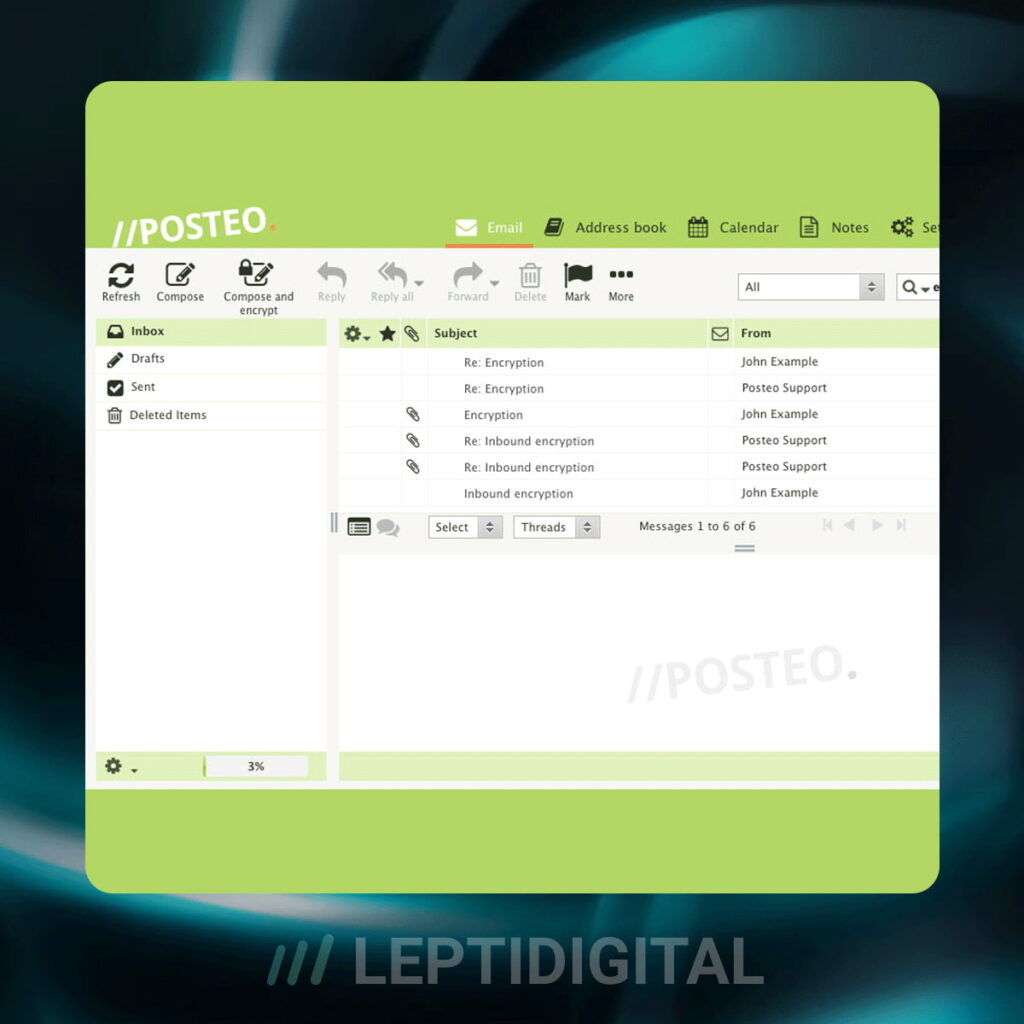 Interface Posteo