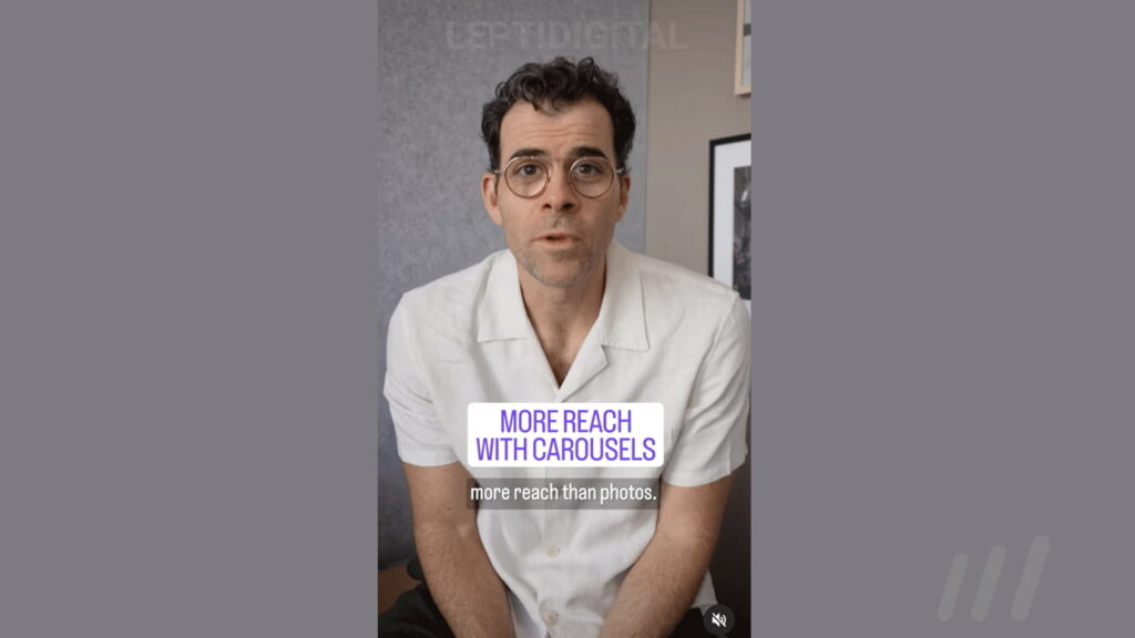 Conseils Mosseri Portee Caroussel Instagram