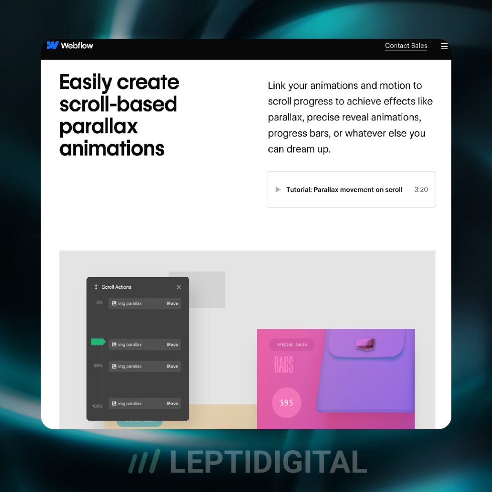 Webflow Parallax