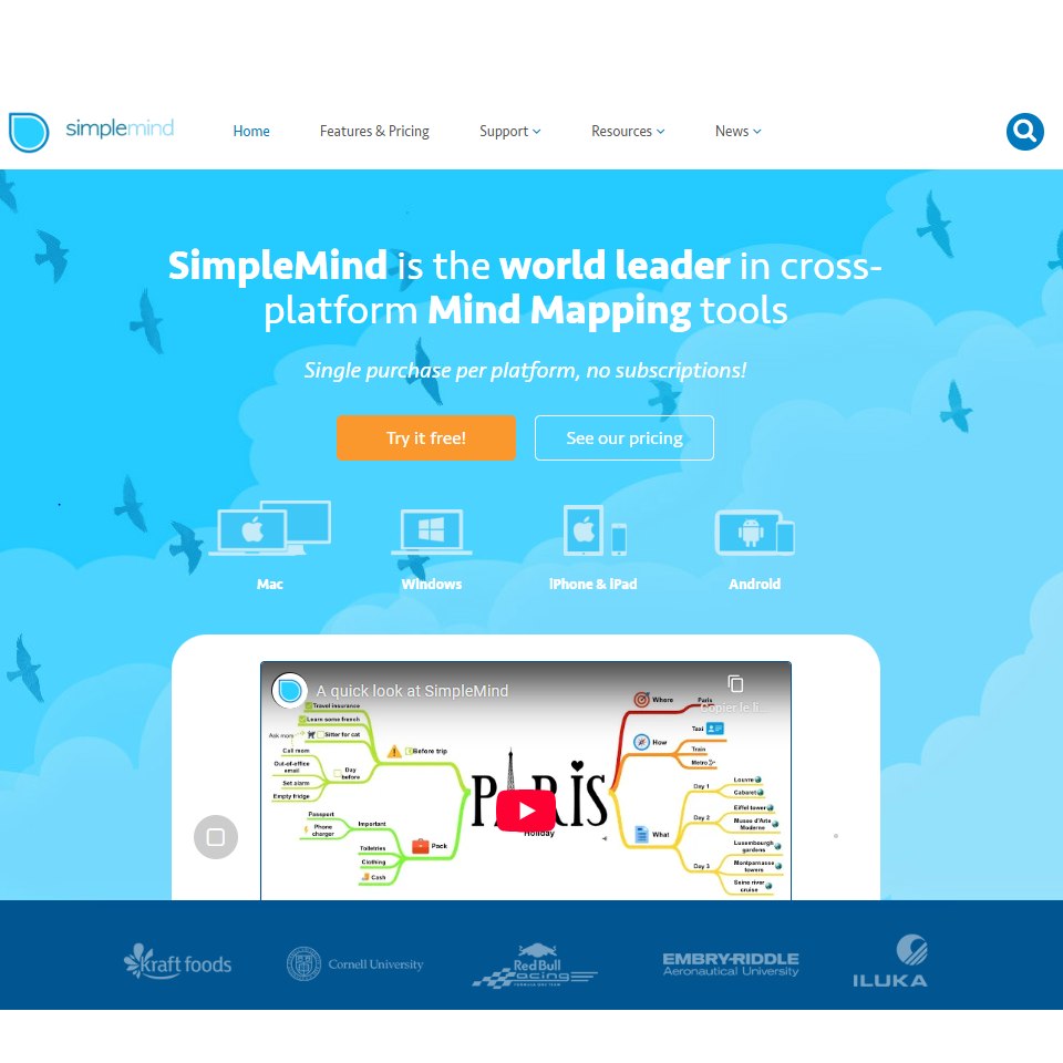 Aperçu web simplemind