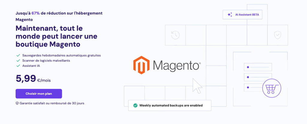 Hostinger Hebergement Magento