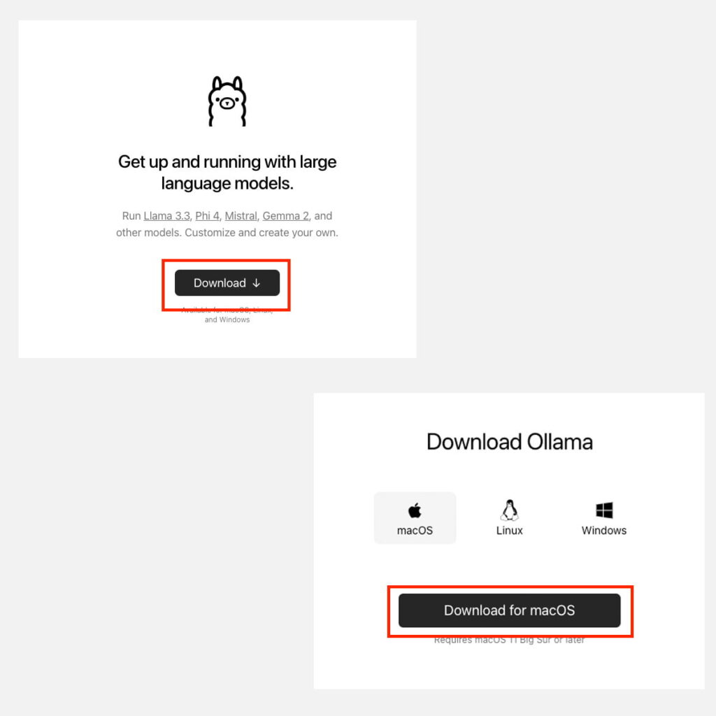 Installer Ollama MacOS