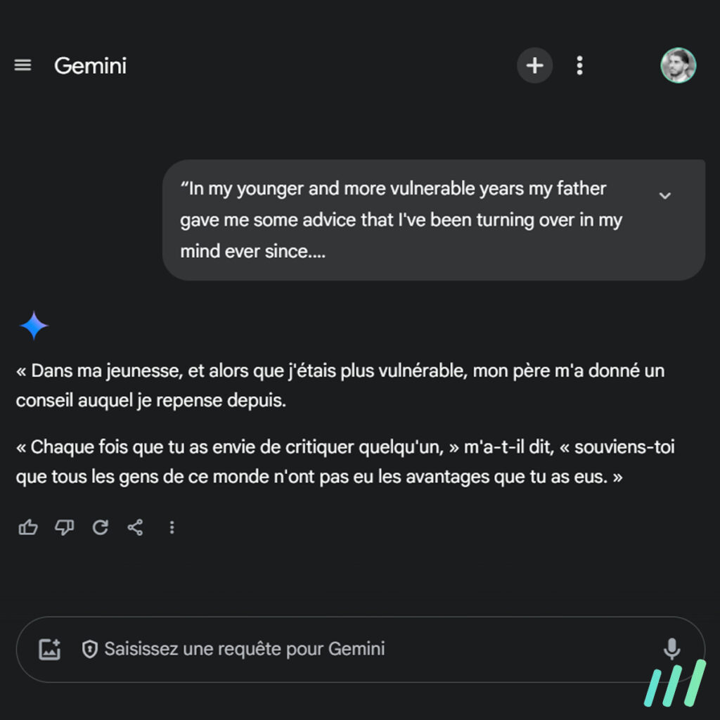 traduction gemini
