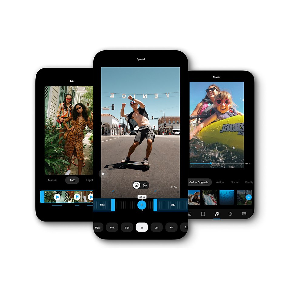 Aperçu de l'interface de Quick par GoPro