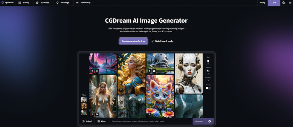 CGDream - générateur d'images IA