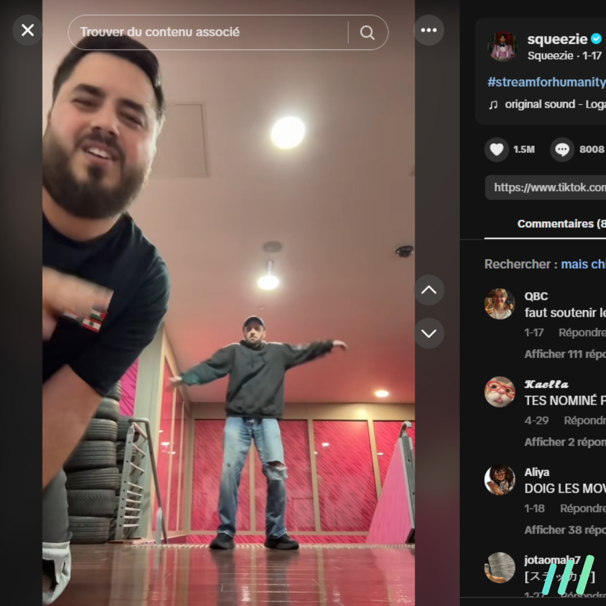 collaboration tiktok squeezie doigby