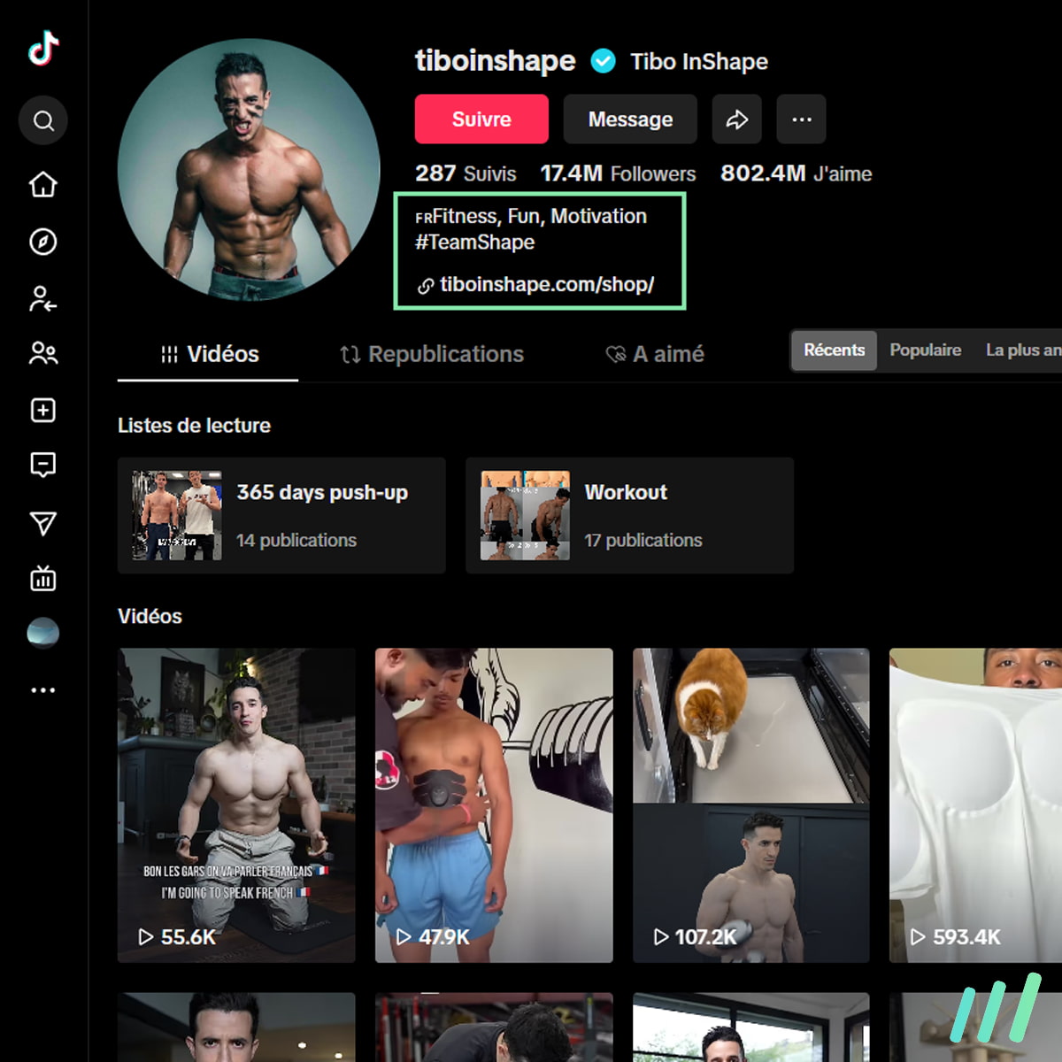 description tiboinshape tiktok