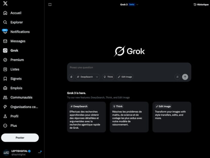 Grok Edited Images Grok se dote d’un éditeur d’images IA ultra intuitif et gratuit