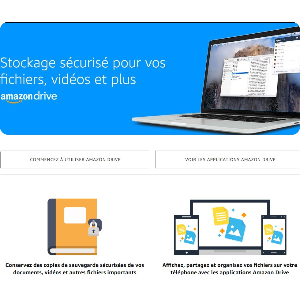 Aperçu Amazon Drive