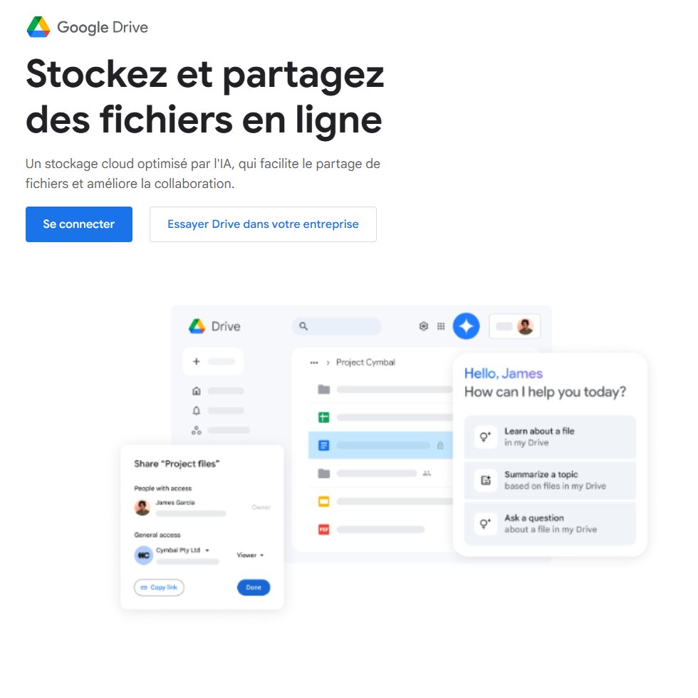 Aperçu Google Drive