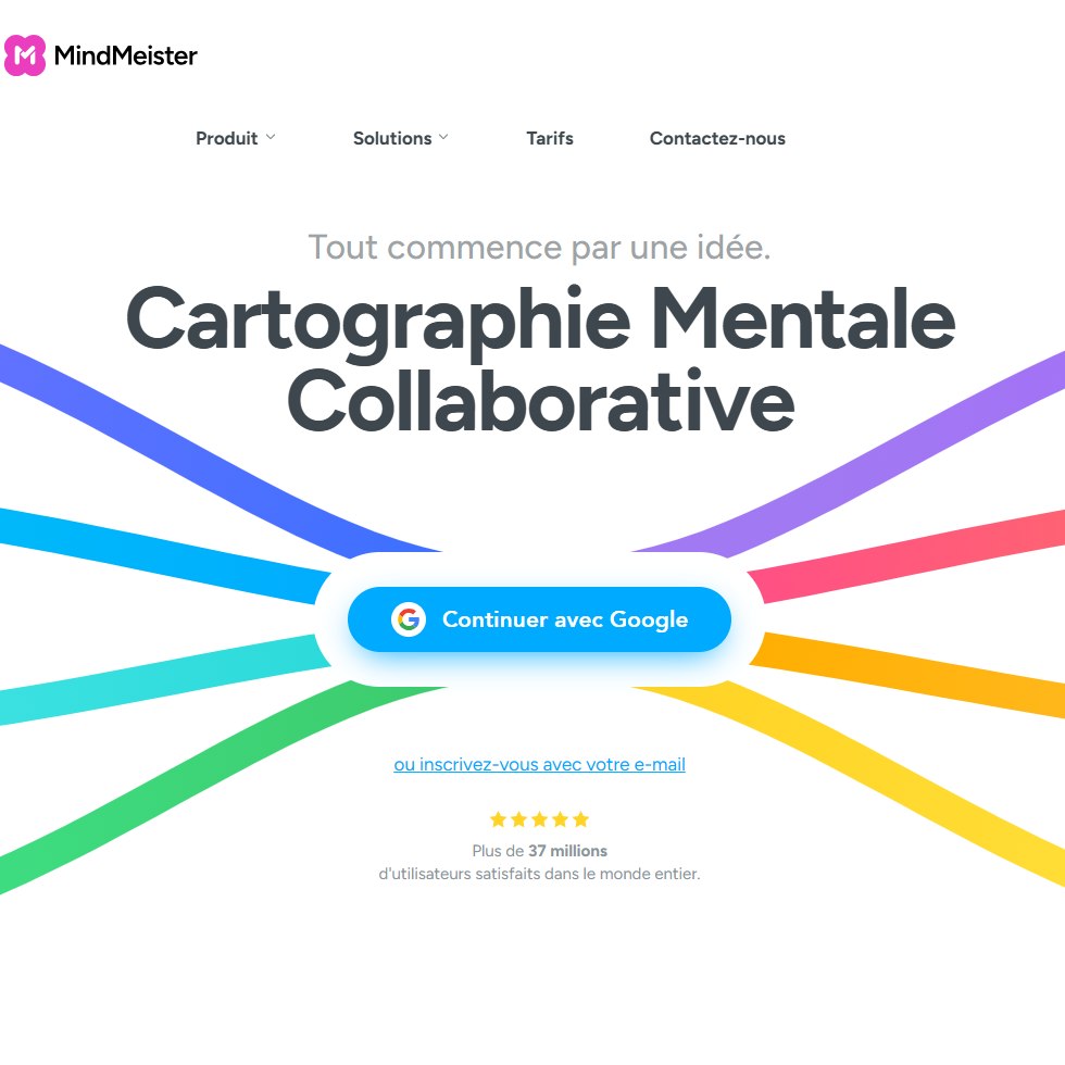 Aperçu interface Mindmeister